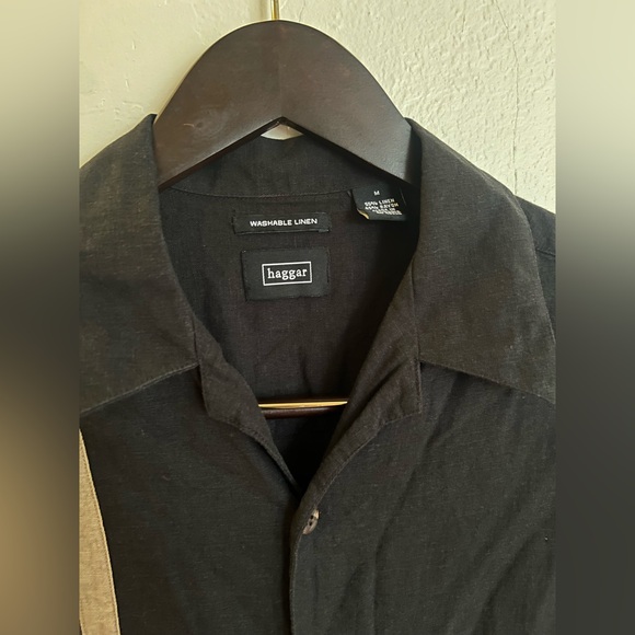 Haggar Men’s Short Sleeve Button Down Shirt - Picture 4 of 4